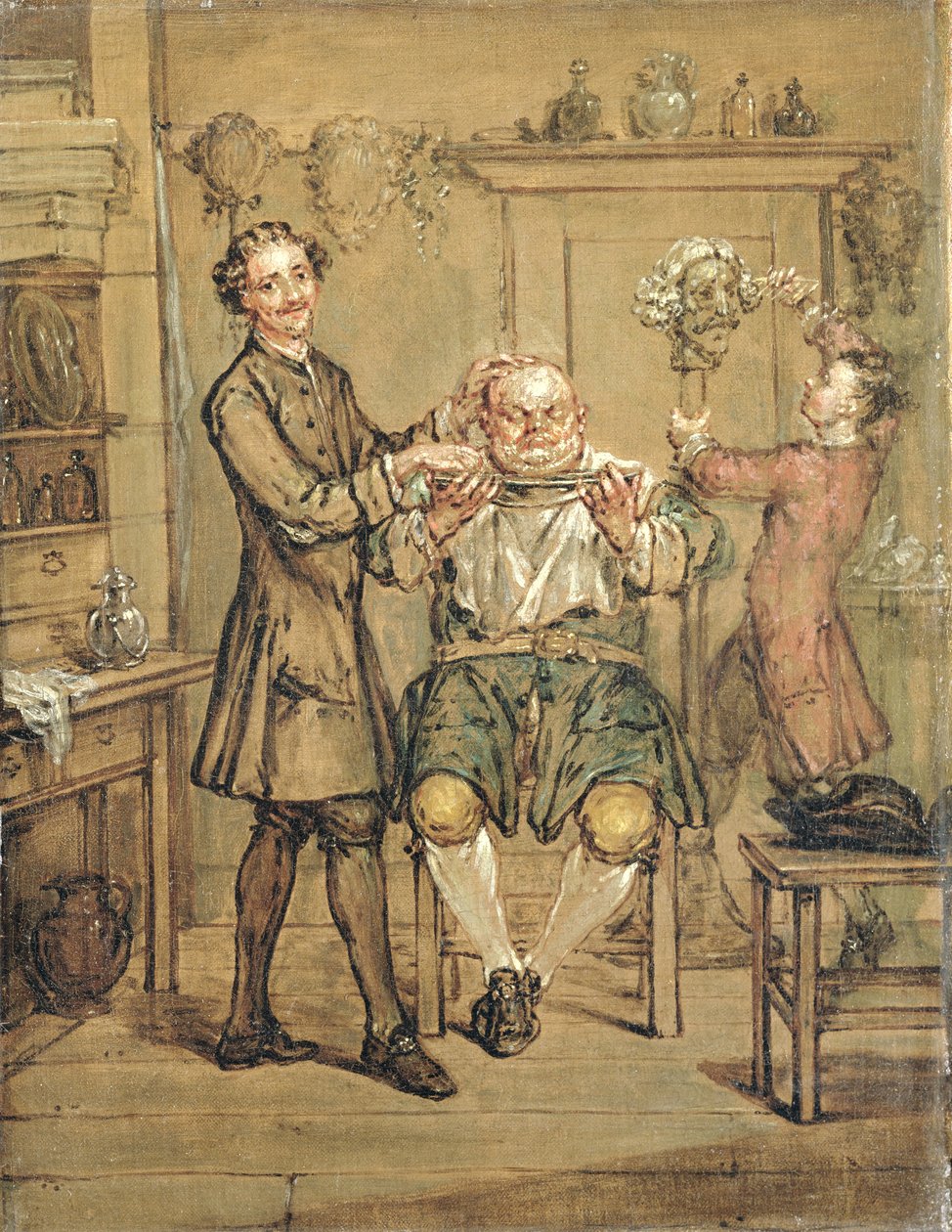 Barberen, ca. 1760-69 av Marcellus the Younger Laroon