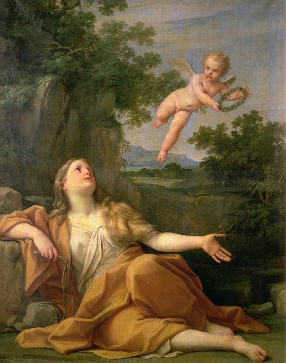 Den botferdige Maria Magdalena, 1700-05 av Marcantonio Franceschini
