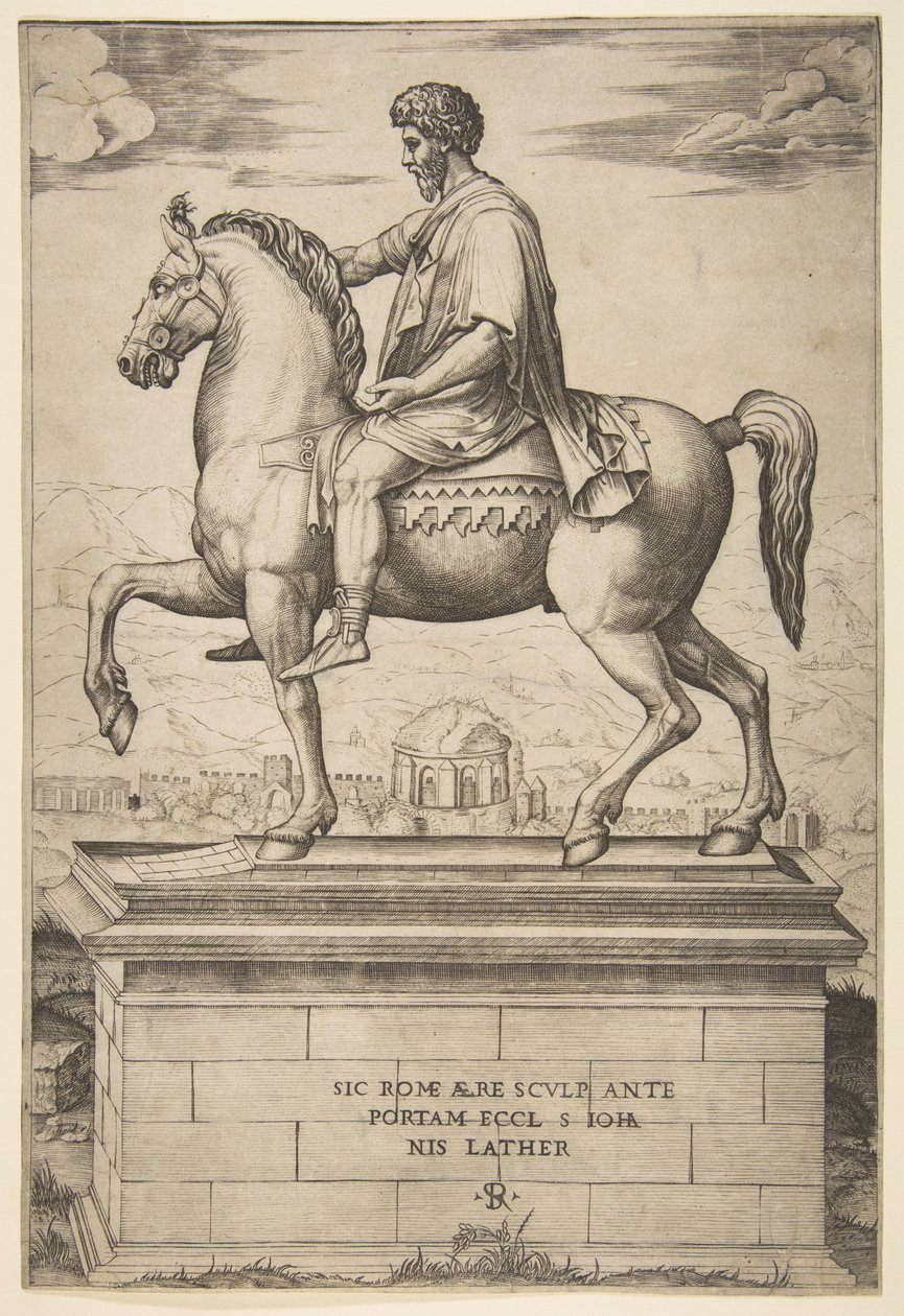 Rytterstatue av Marcus Aurelius, 1515-27. av Marco Dente