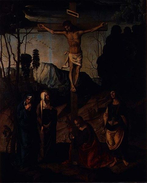 Korsfestelse, ca. 1510 (panel) av Marco Palmezzano
