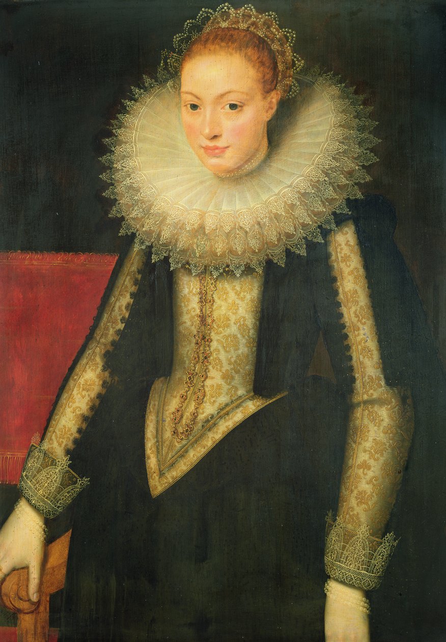 Portrett av en dame ved hoffet til dronning Elizabeth I av Marcus Gheeraerts