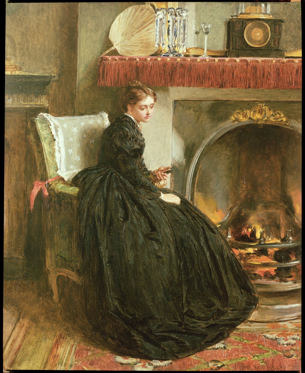 Lost in Thought, 1864 (olje i lerret) av Marcus Stone