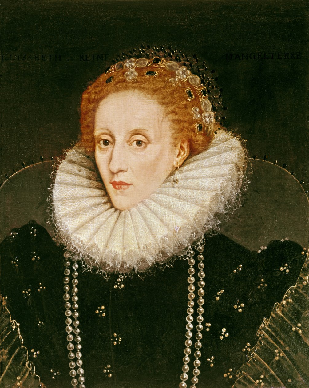 Portrett av dronning Elizabeth I (1533-1603) av Marcus Garret Gheeraerts the Younger