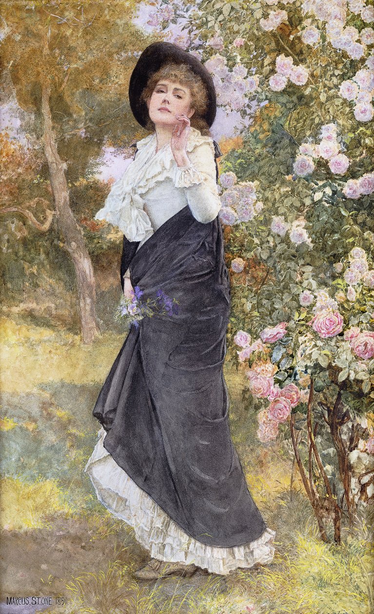 Rose Blossom Time, 1891 av Marcus Stone
