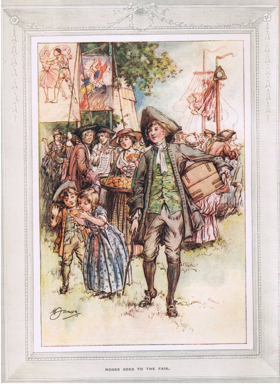 Moses går til messen, illustrasjon fra 