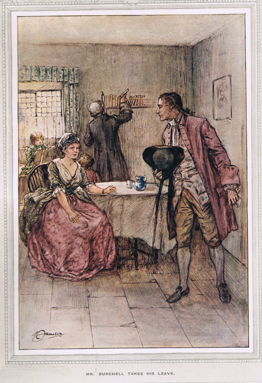 Mr Burchell tar permisjon, illustrasjon fra 