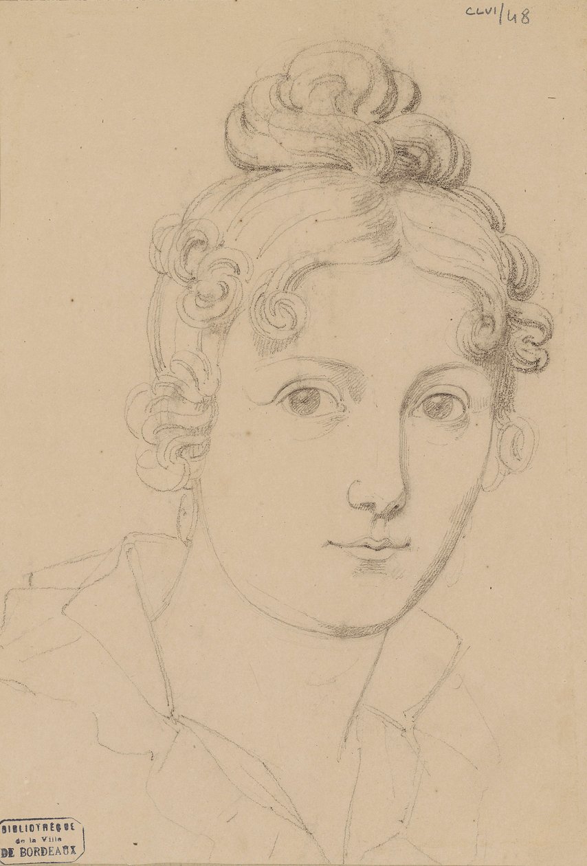 Selvportrett, ca. 1830. av Maria del Rosario Weiss Zorrilla