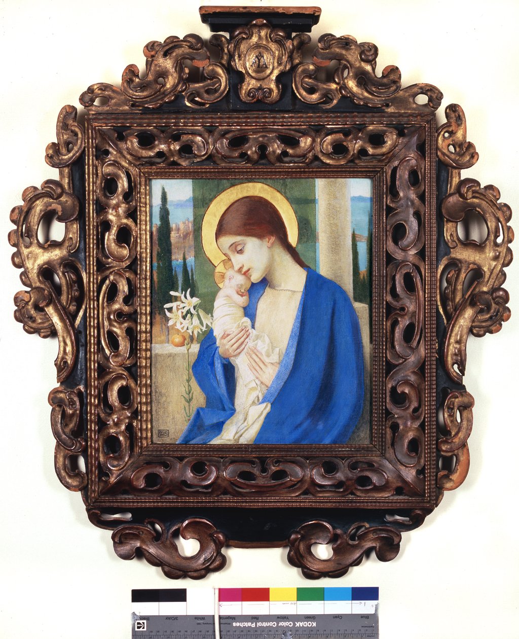 Madonna og barn, ca. 1905 (tempera på panel) av Marianne Stokes
