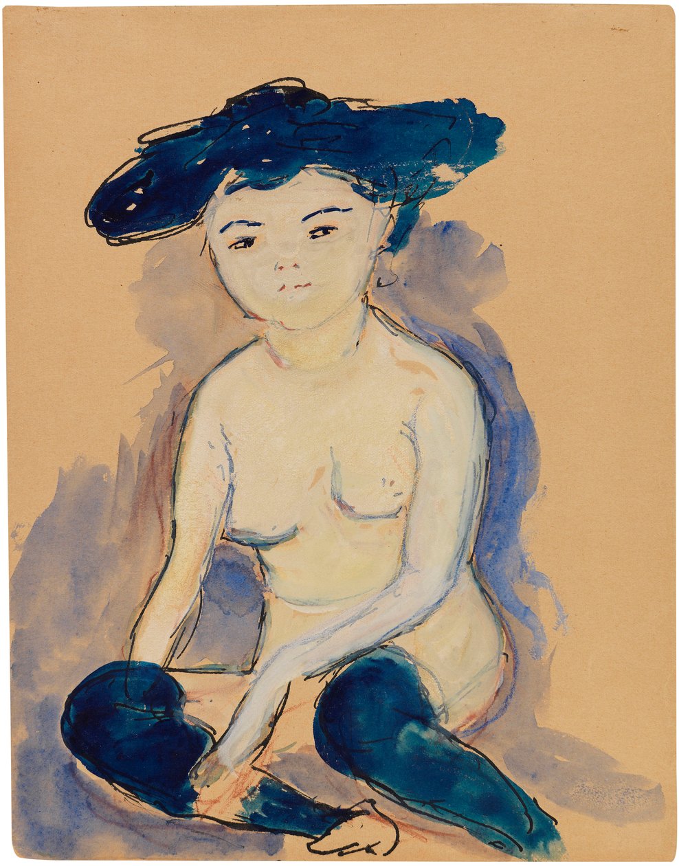 Helene med moteriktig japansk frisyre, 1909. av Marianne von Werefkin