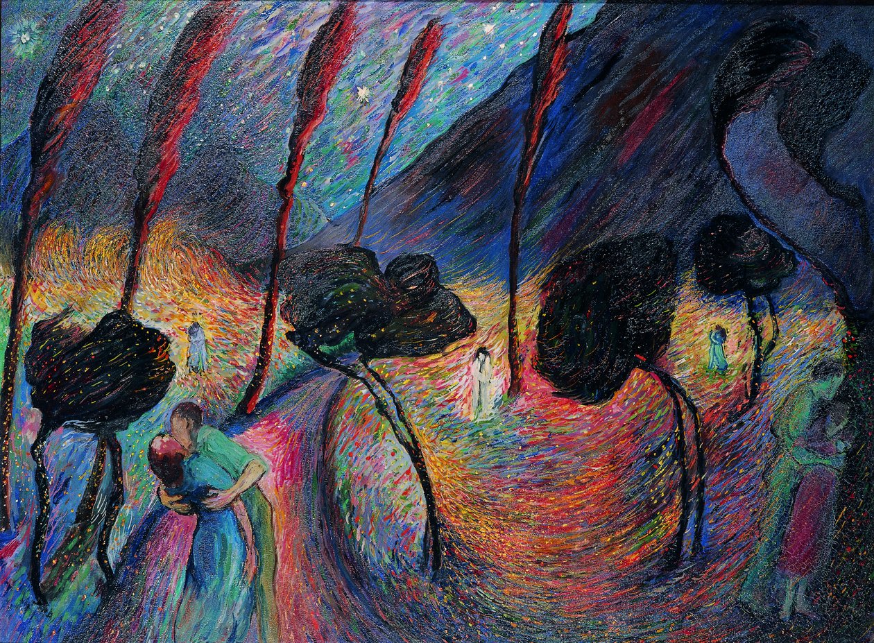 Whirl of Love, ca. 1917. av Marianne von Werefkin