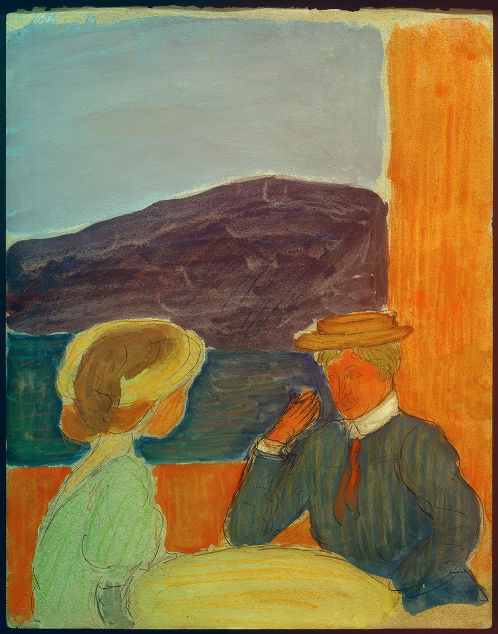 Par i samtale av Marianne von Werefkin
