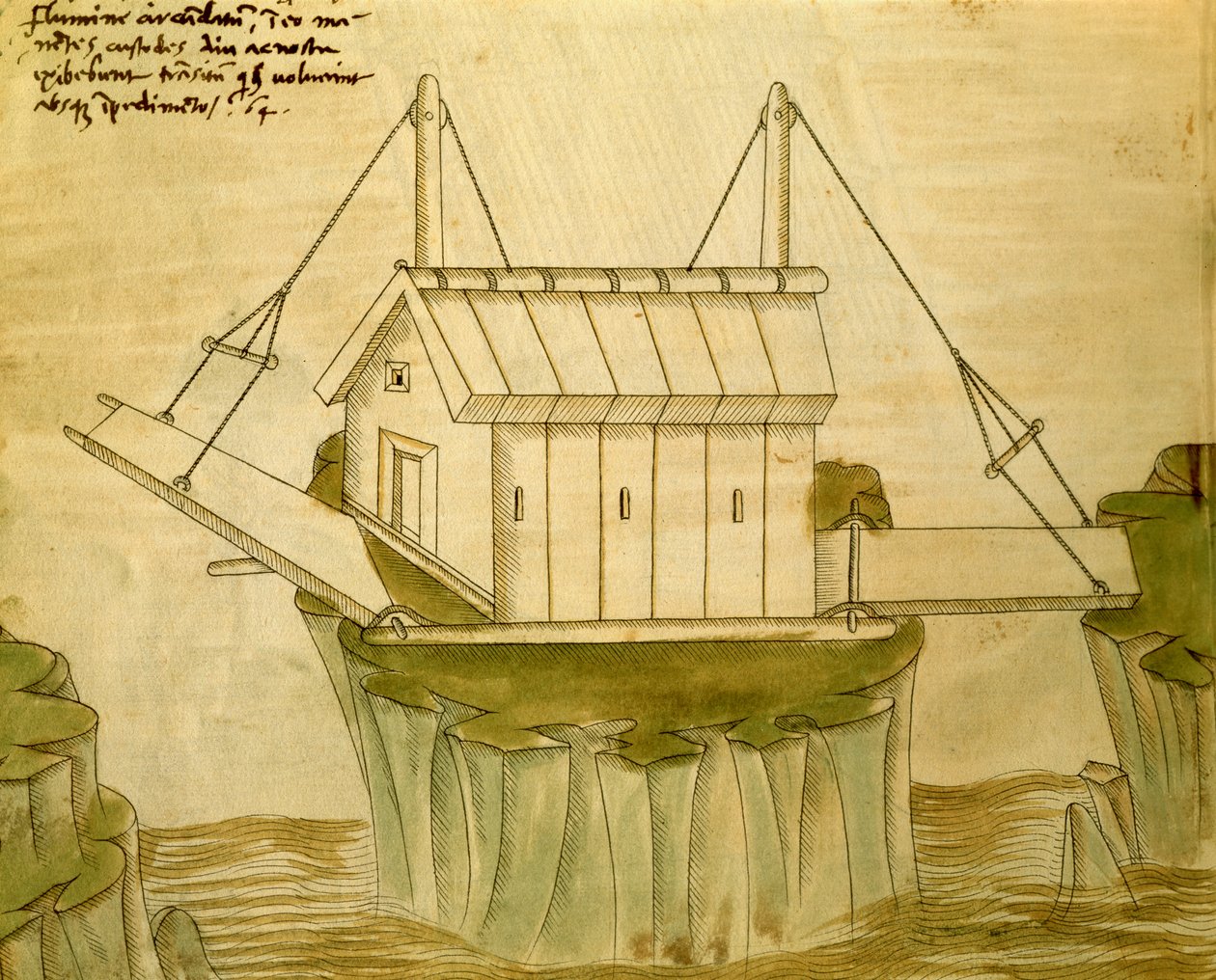 Design for en festning med to vindebroer, illustrasjon fra 
