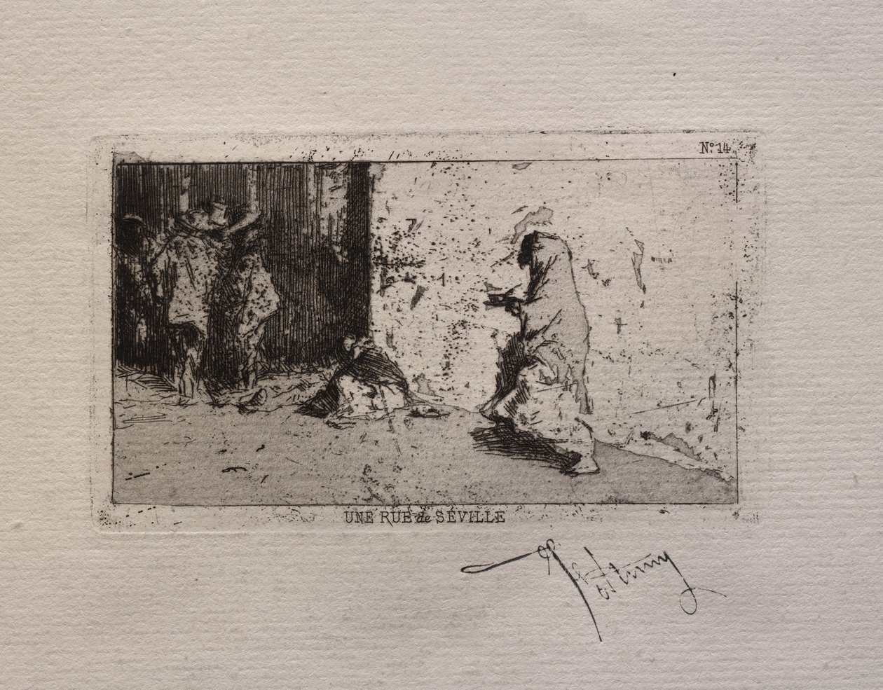 En gate i Sevilla. av Mariano Fortuny y Carbó