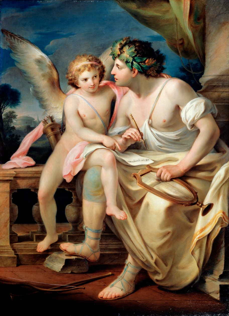 Poets Inspiration, 1785. av Mariano Rossi