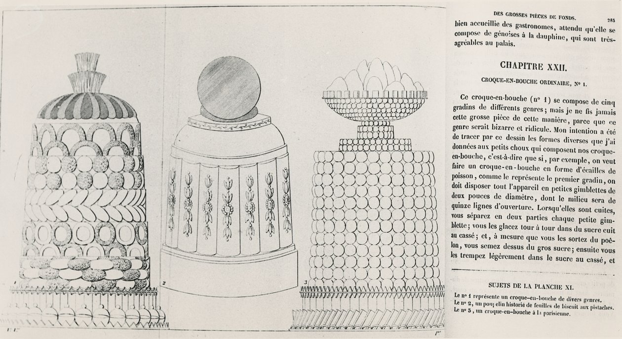Croquembouche-design av Marie Antoine Careme
