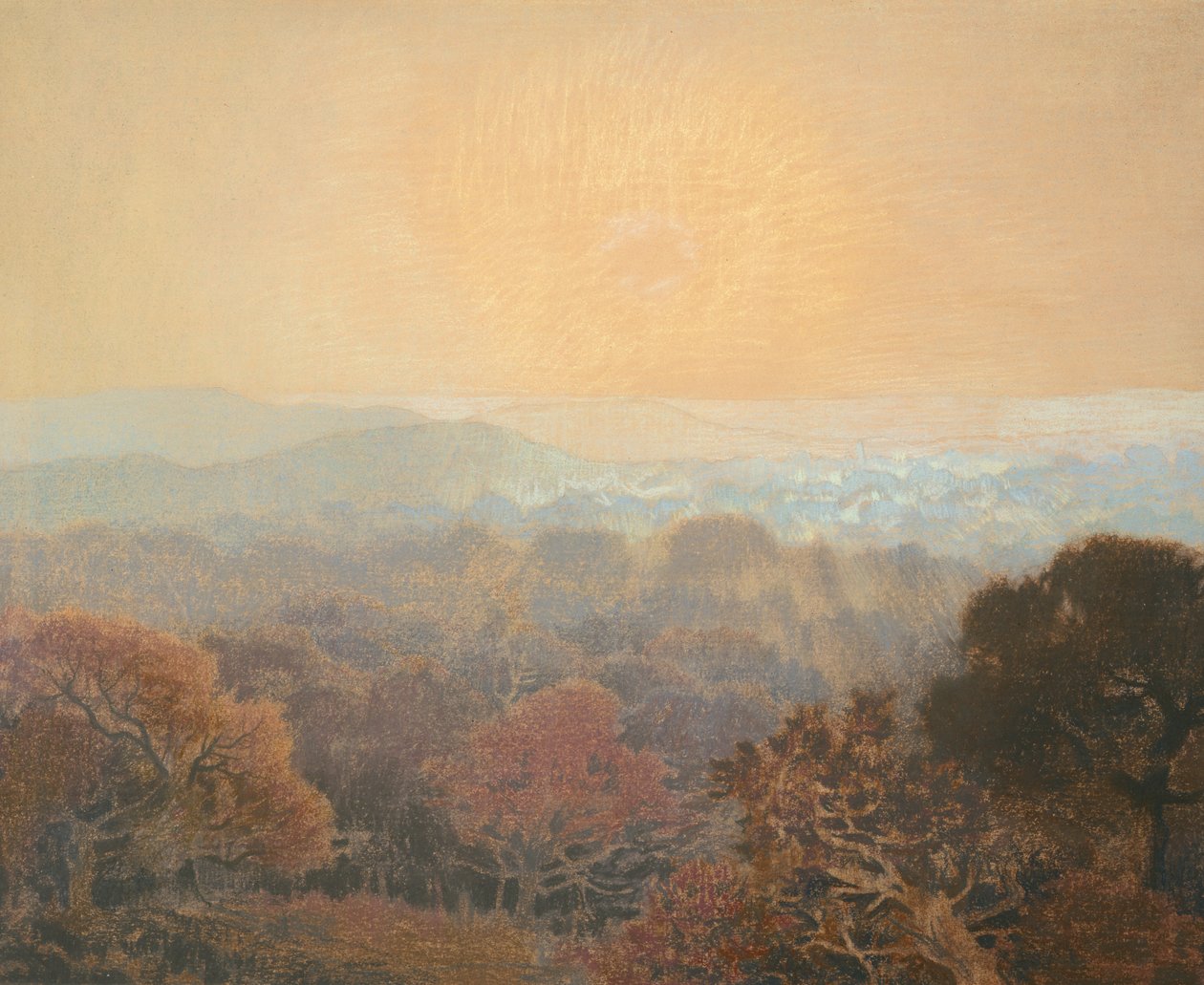 Landskap, ca. 1902 av Marie Auguste Emile Rene Menard
