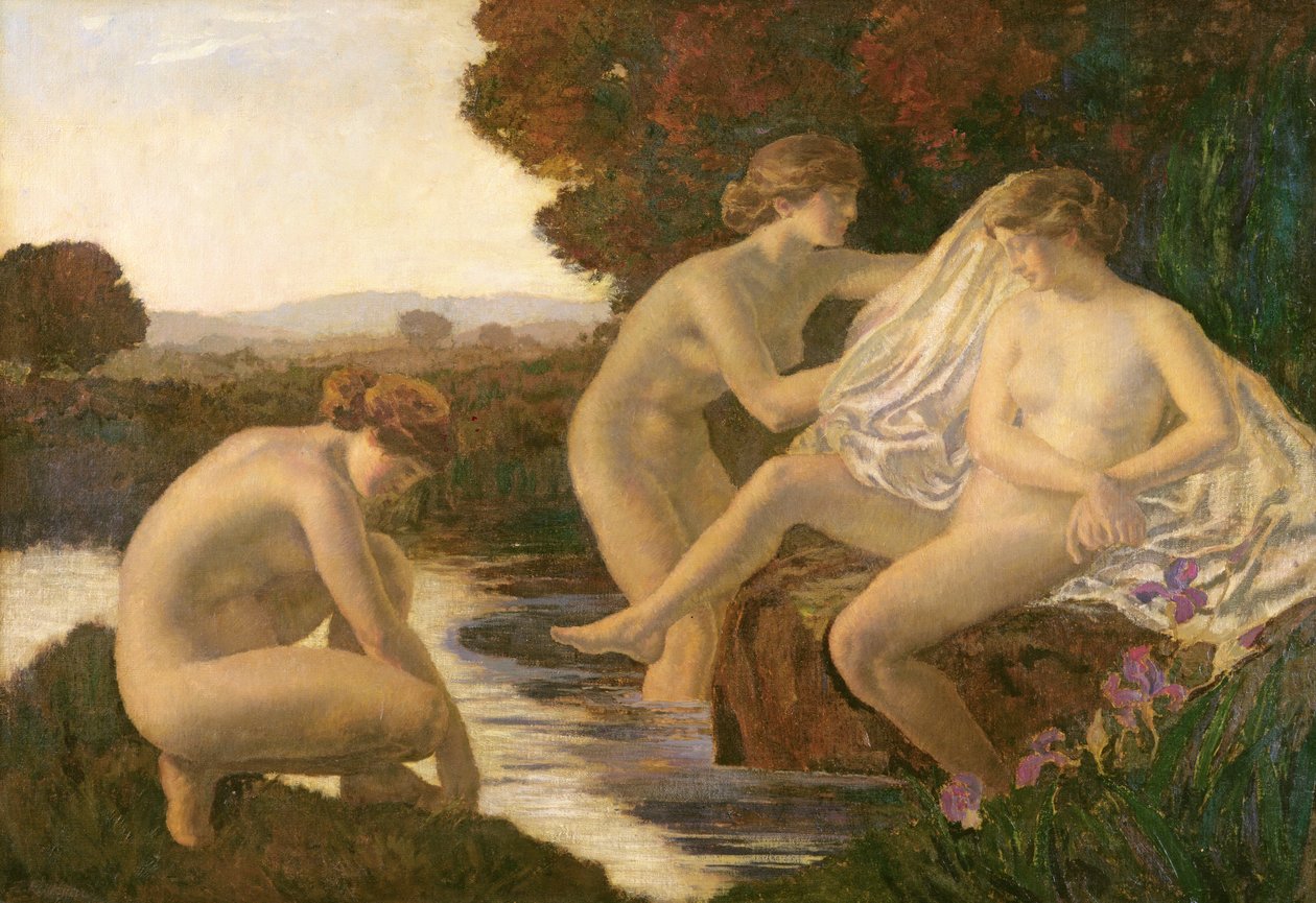 The Bath of Diana, 1920 av Marie Auguste Emile Rene Menard