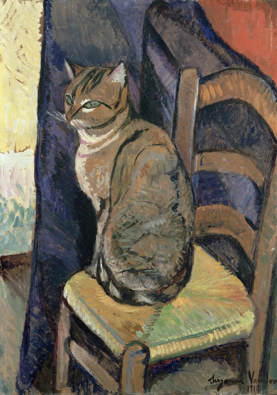 Studie av en katt, 1918 av Marie Clementine (Suzanne) Valadon