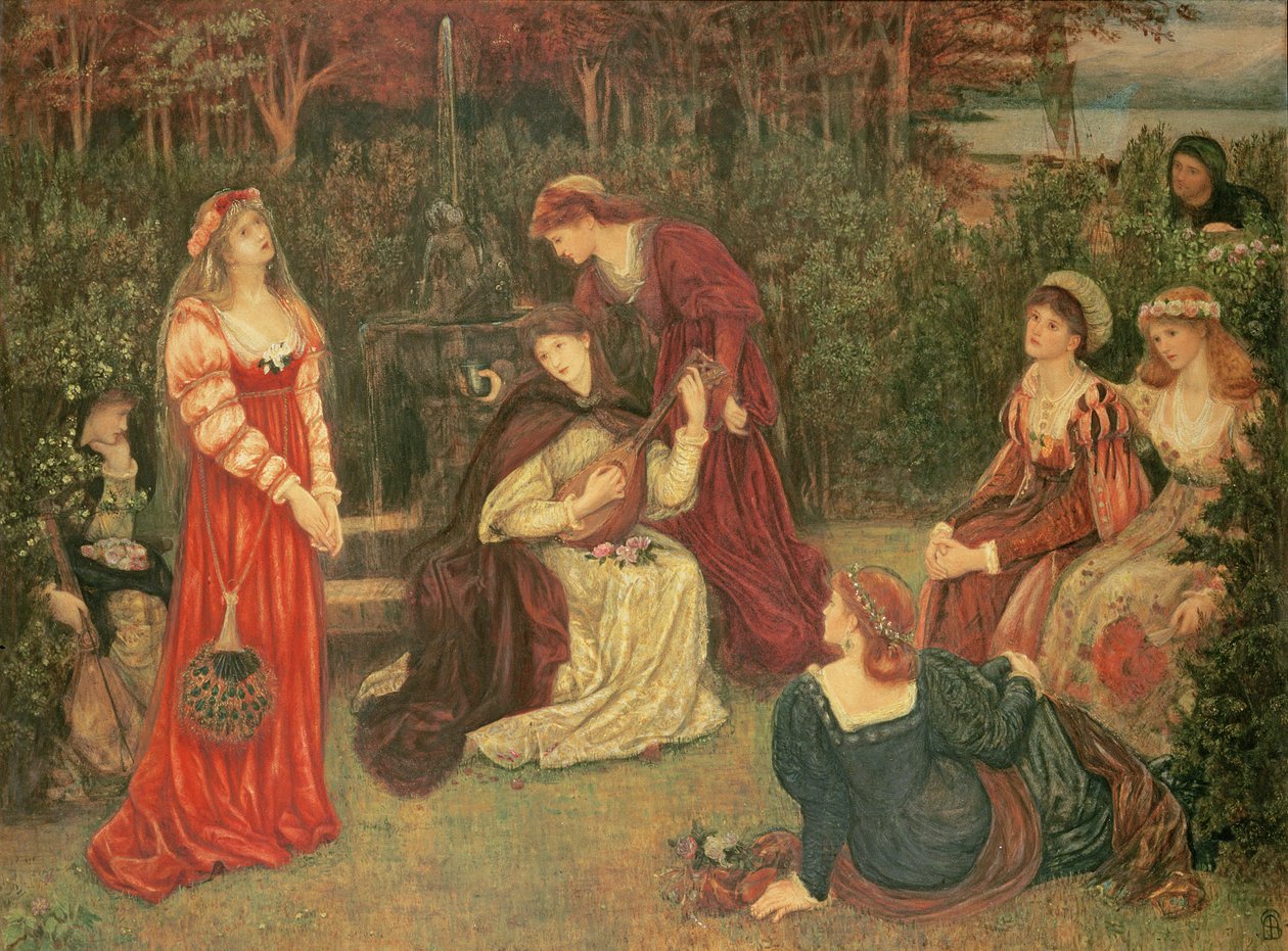Fiammetta Singing, 1879 av Marie Spartali Stillman