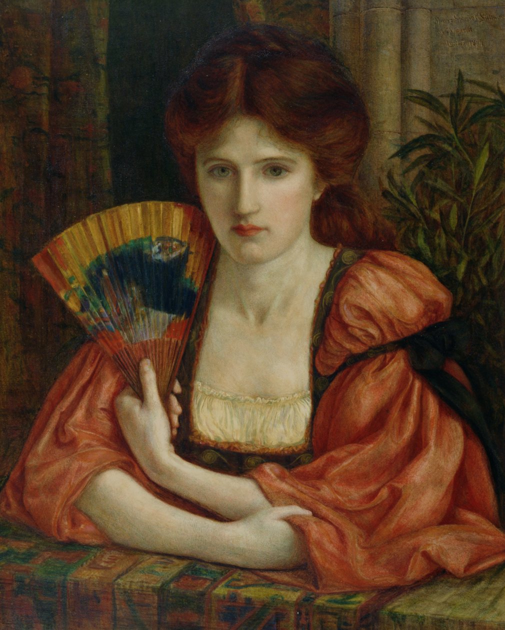 Selvportrett (se også 183575) av Marie Spartali Stillman