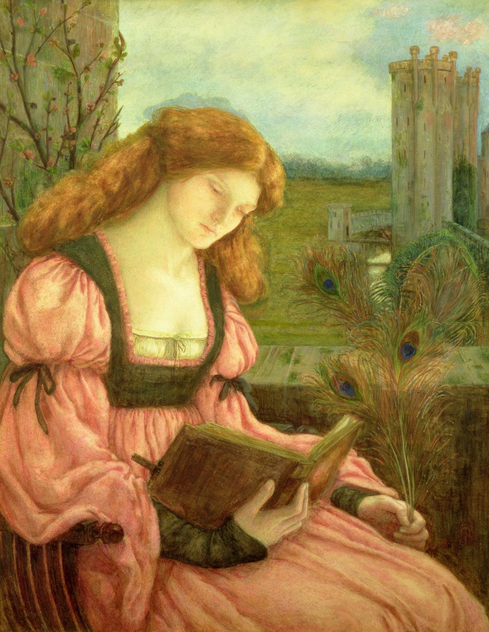 St. Barbara (tempera på papir) av Marie Spartali Stillman