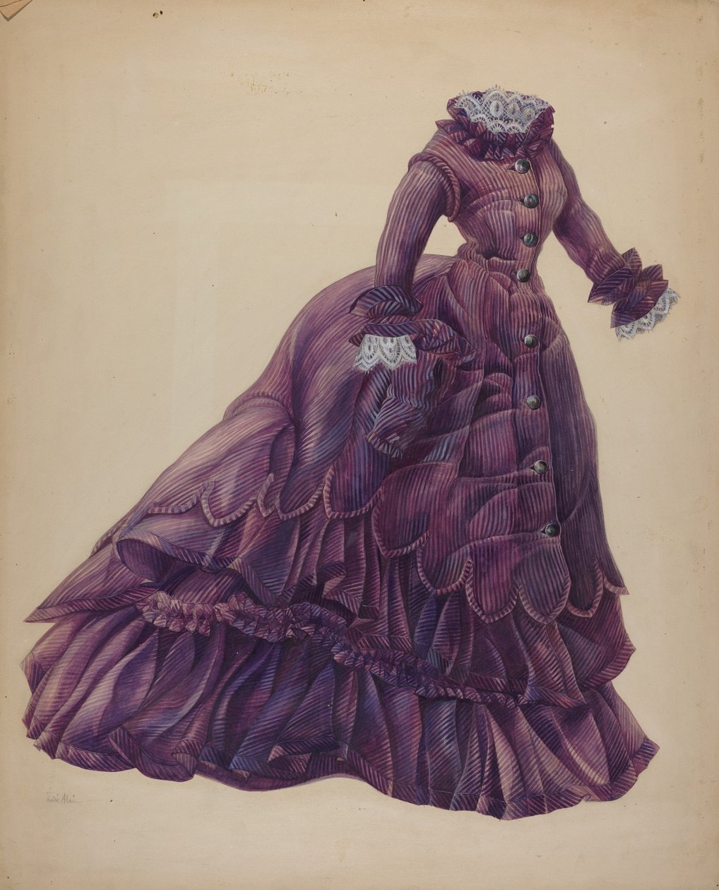 Dukkekjole, ca. 1939. av Marie Alain