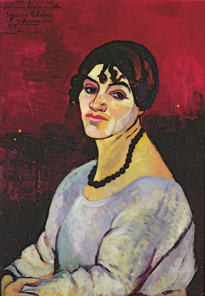 Selvportrett, 1918 av Marie Clementine (Suzanne) Valadon