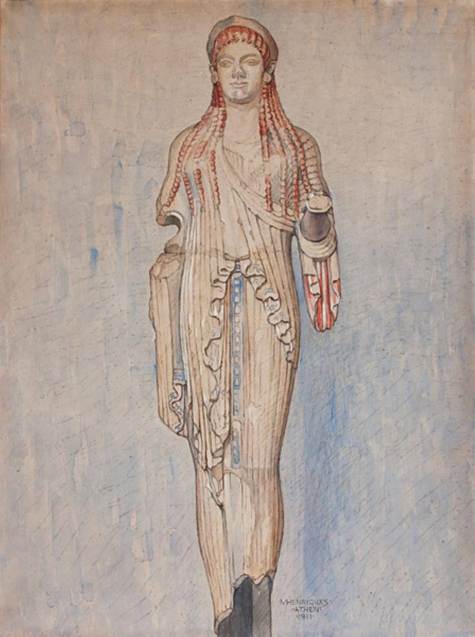 Kore (Akropolismuseet inv. 685) av Marie Henriques