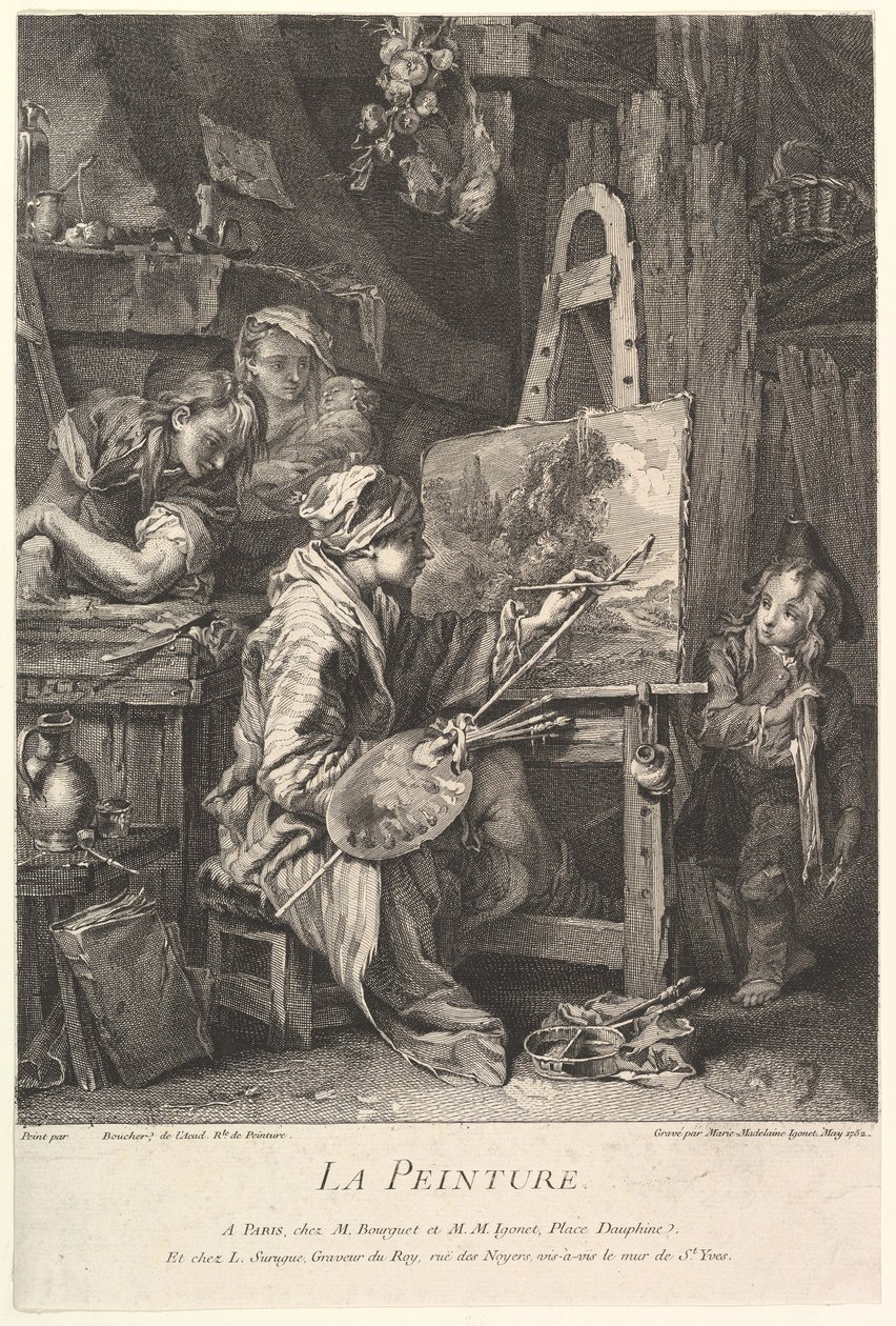 Maleri, 1752. av Marie Madeleine Igonet