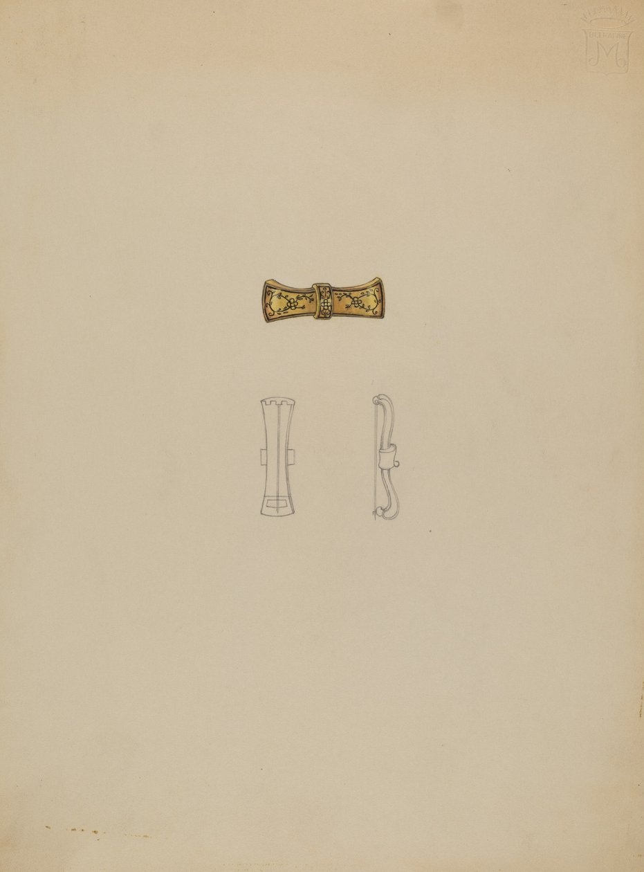 Brosje, ca. 1936. av Marie Mitchell