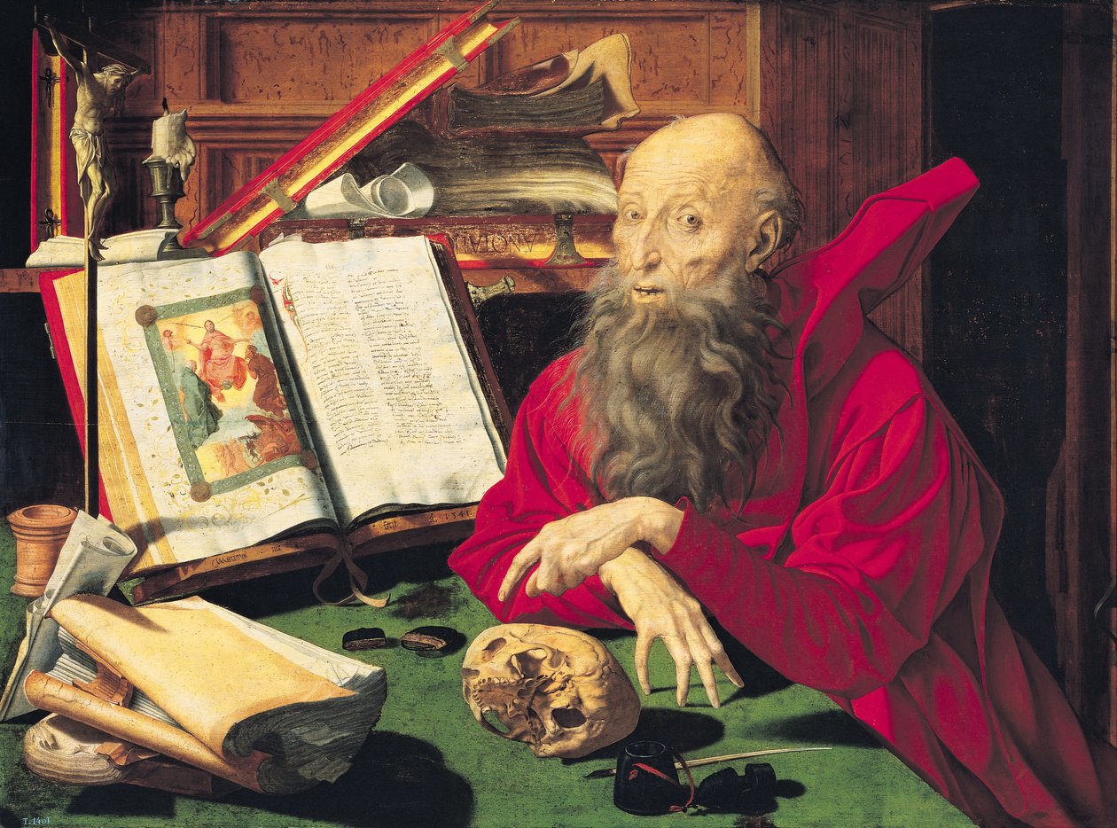St. Jerome av Marinus van Roejmerswaelen