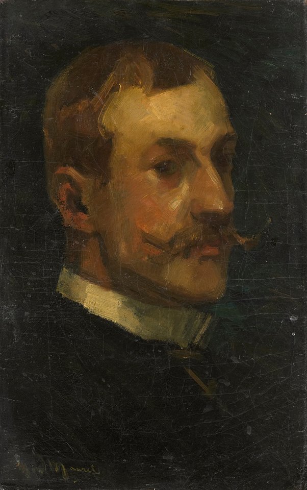 Portrett av Adriaan Pit 1860-1944, direktør for Netherlands Museum for Art and History i Amsterdam. av Marinus der van Maarel