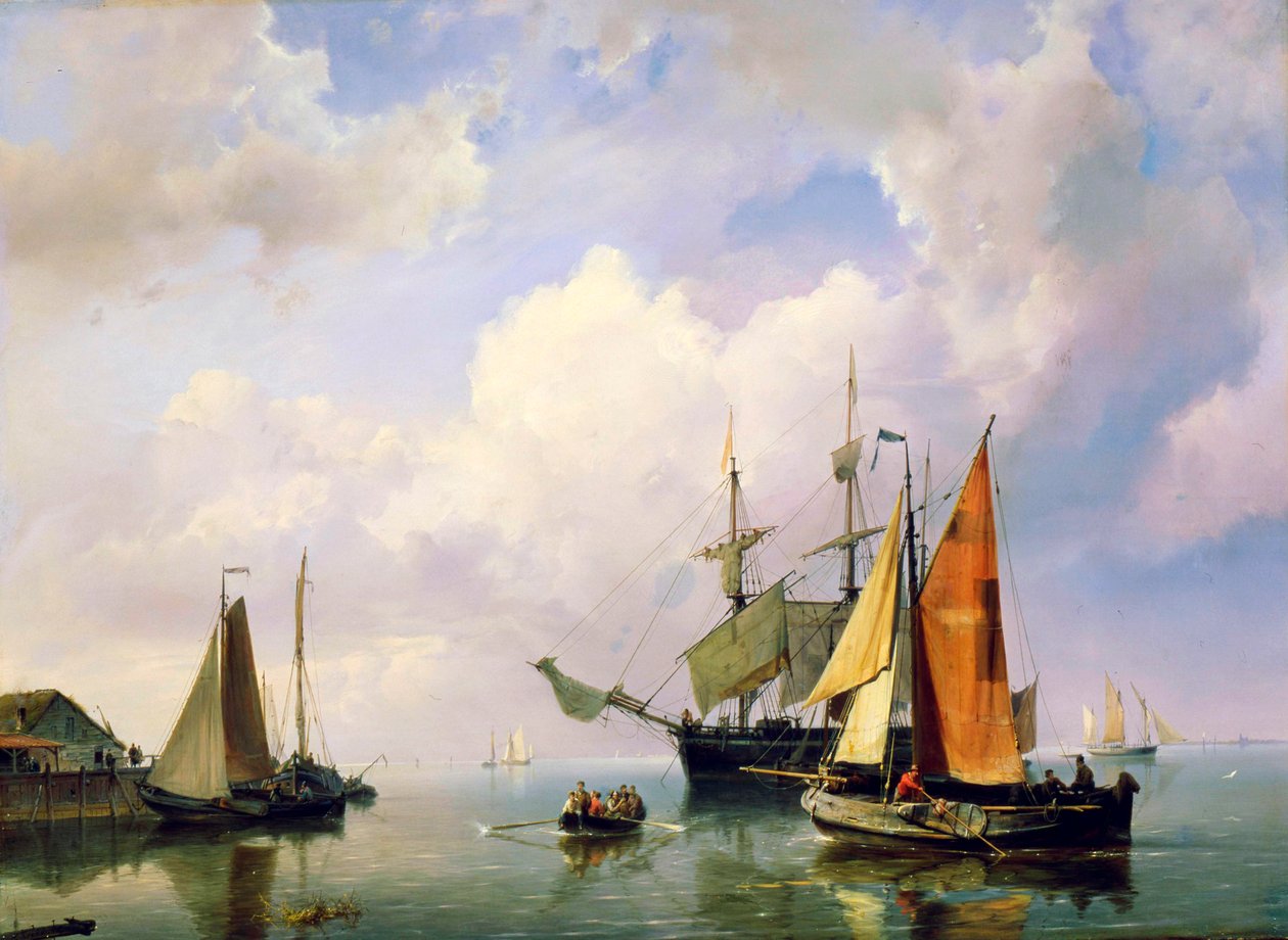 Et havlandskap, midten av 1800-tallet. av Marinus Adrianus Koekkoek