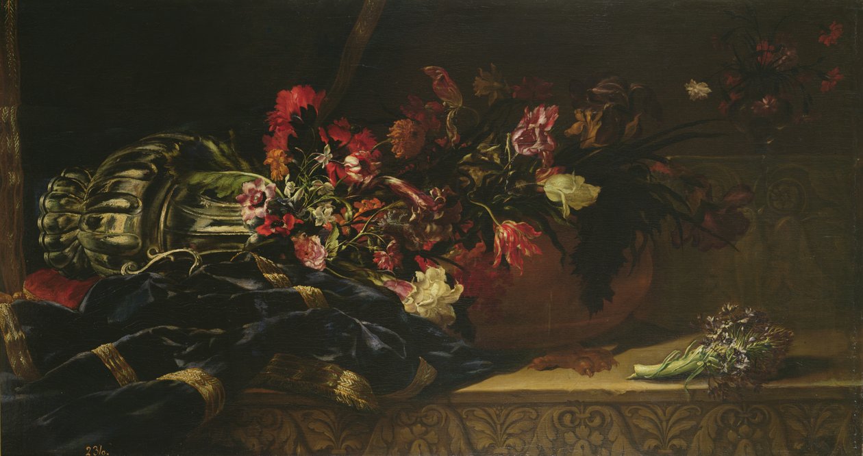 Blomster på en klut av Mario Nuzzi