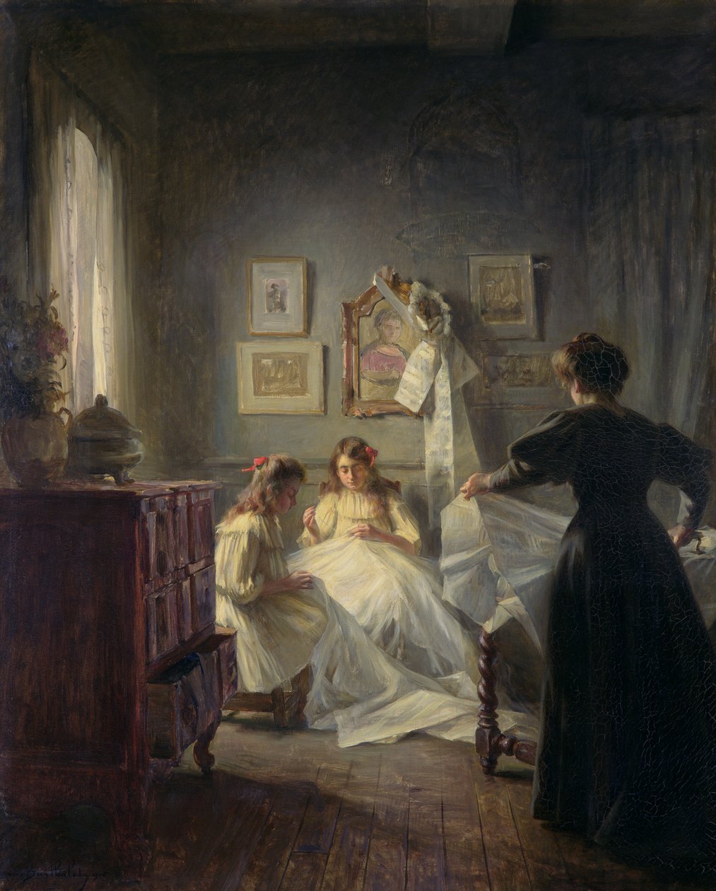 Sying, 1906 (se 191596 for detaljer) av Marius Bartholoty