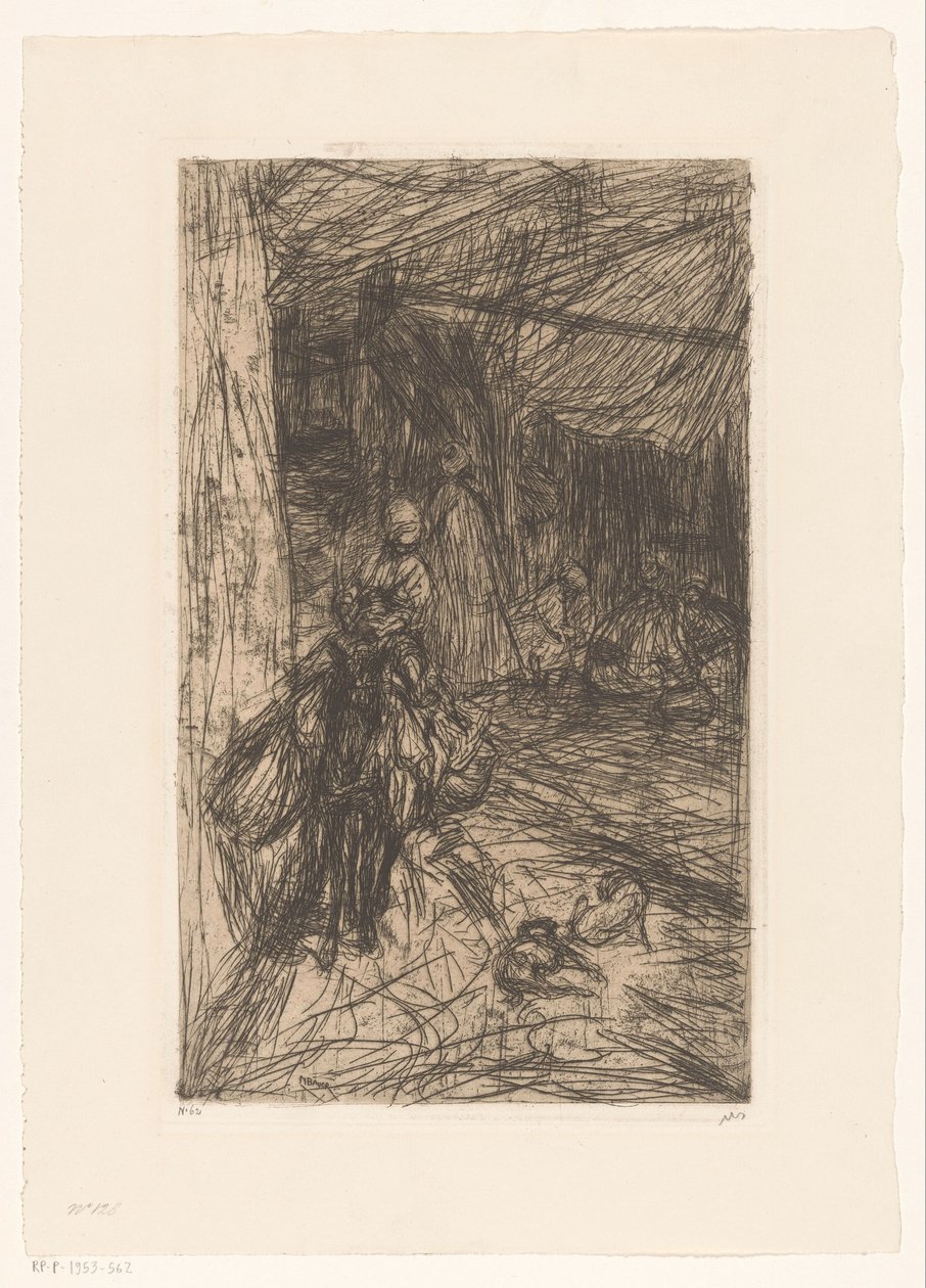 Gutt på et esel av Marius Bauer (signed by artist)