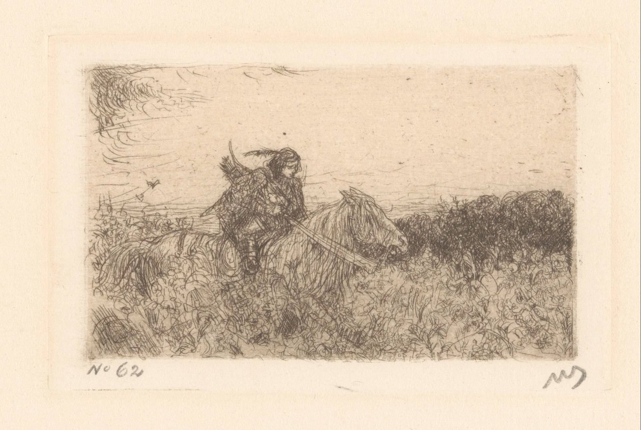 Rytter av Marius Bauer (signed by artist)