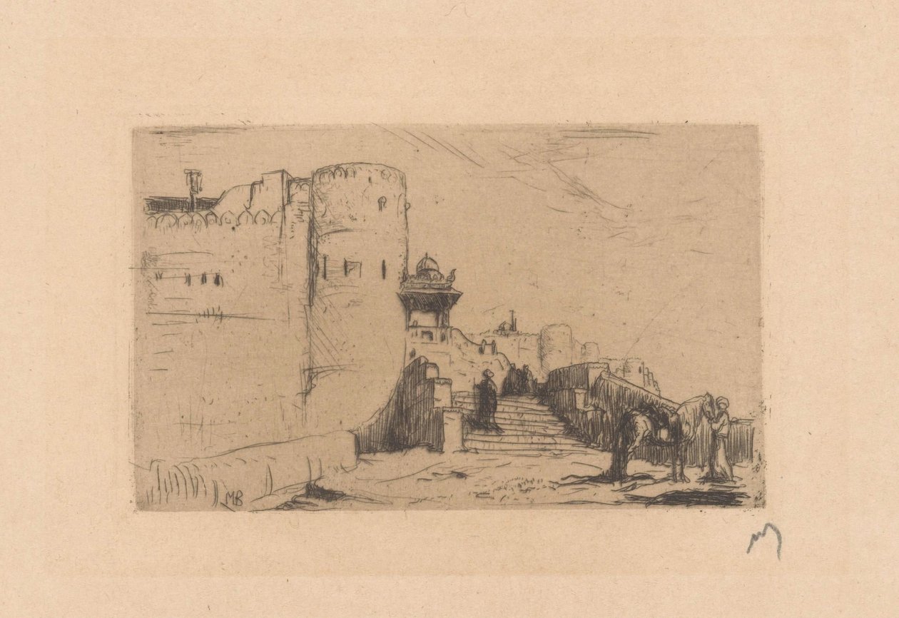 Templeturn i Palitana av Marius Bauer (signed by artist)