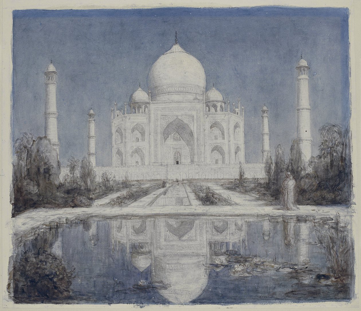 Taj Mahal ved måneskinn av Marius Bauer