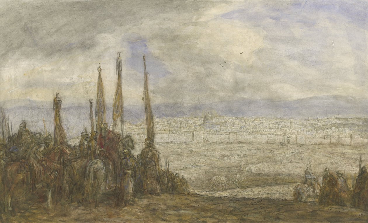 Tyrkisk hær for Jerusalem av Marius Bauer