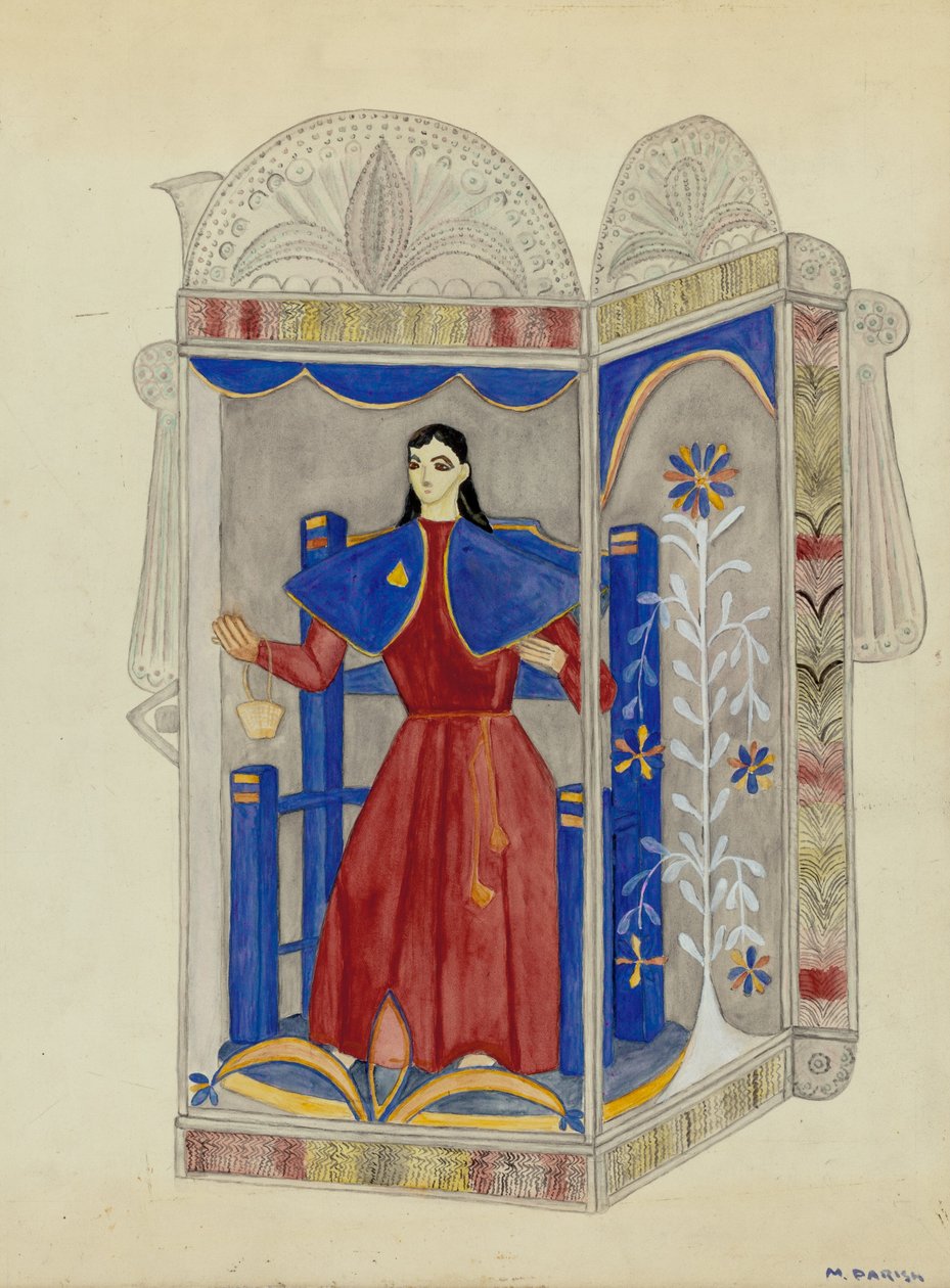 Tin Nicho med Santo Nino, ca. 1937. av Marjery Parish