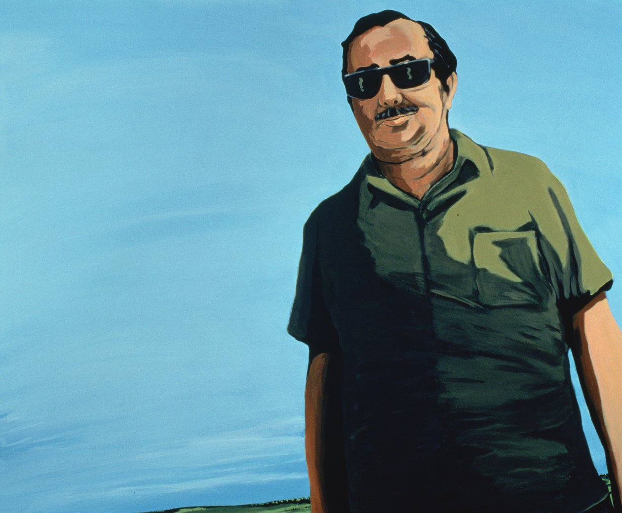 Cuban Portrait, 1996 (akryl på lerret) av Marjorie Weiss