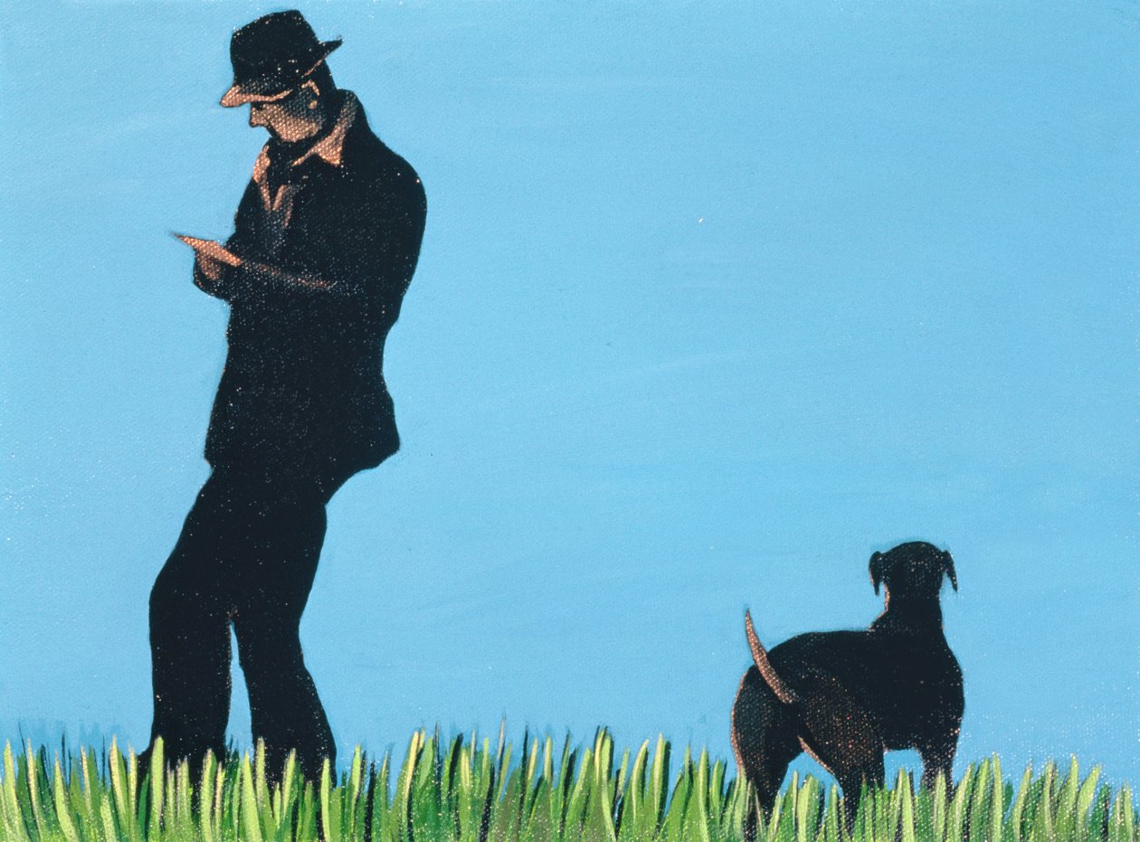 Mikes Memory, 1997 (akryl på lerret) av Marjorie Weiss