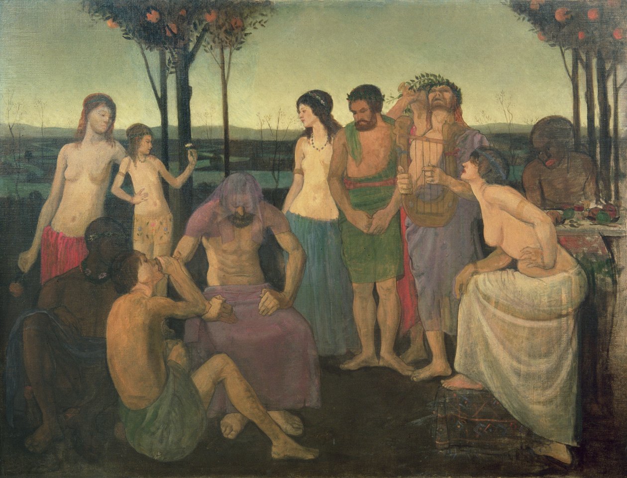 Allegory, ca. 1910 av Mark Gertler