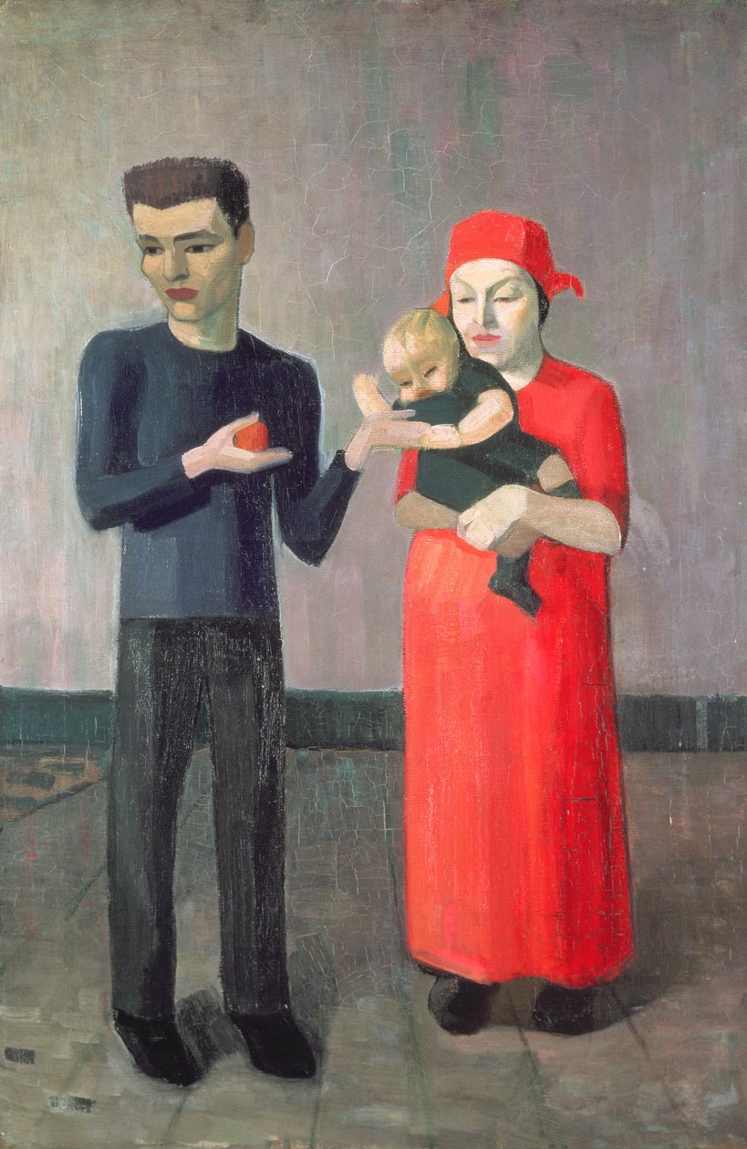 Familiegruppe, ca. 1908-13 av Mark Gertler