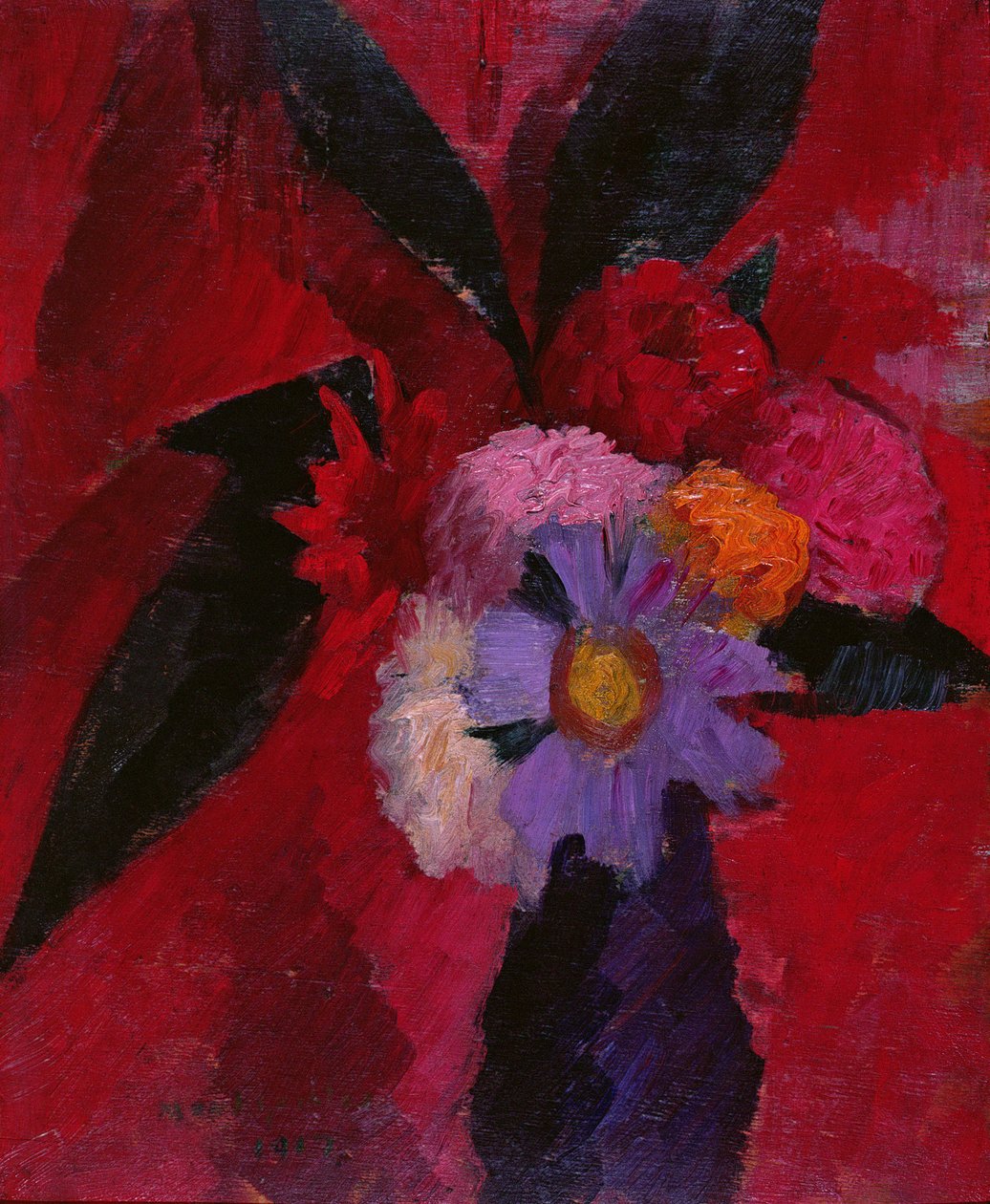 Blomster, 1917 av Mark Gertler
