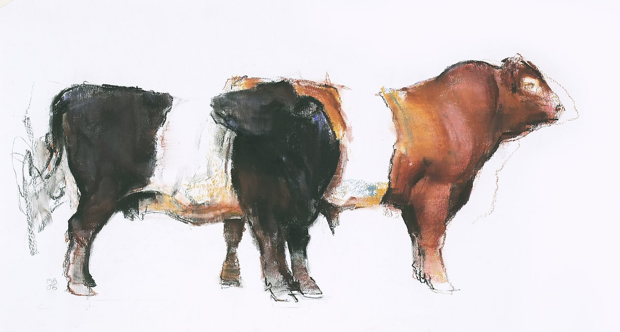 Belties, 2006 (kull und conte på papir) av Mark Adlington