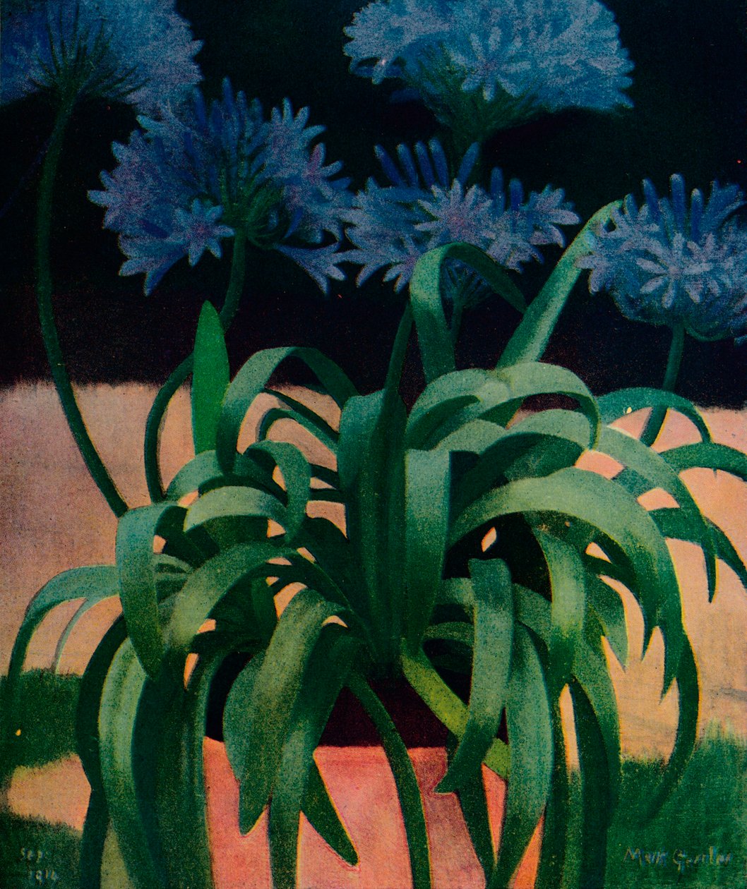 Agapanthus, 1914, c1932 av Mark Gertler