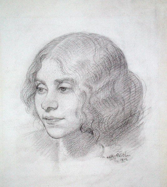 Hodet til en jente av Mark Gertler