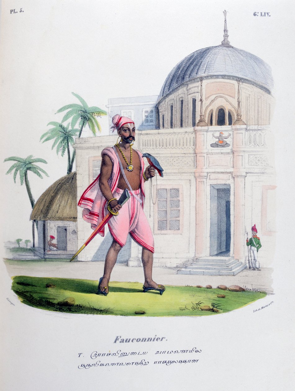 Falconer, 1828 av Marlet et Cie